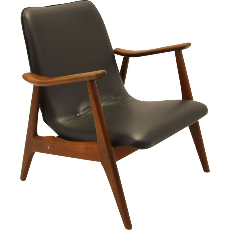 fauteuil vintage Skaï - louis