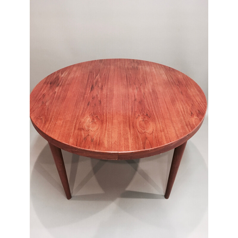 Vintage scandinavian teak table by Kai Kristiansen, 1950s