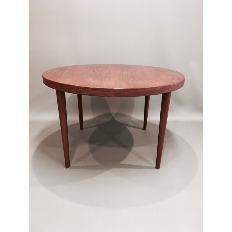 Table vintage en teck scandinave par Kai Kristiansen, 1950