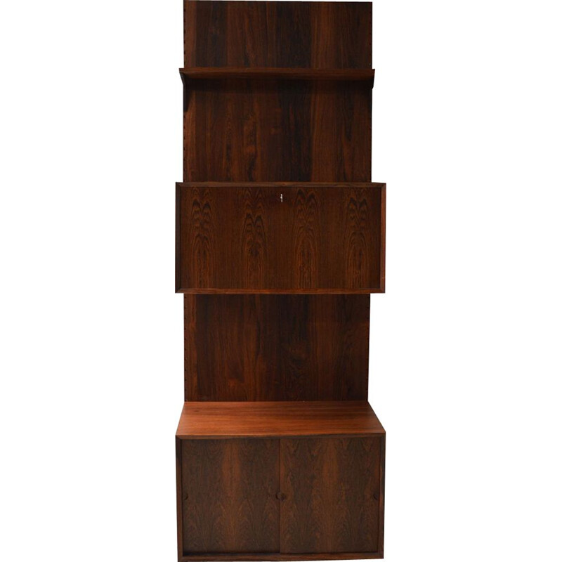 Vintage Royal System rosewood wall unit by Poul Cadovius, 1968