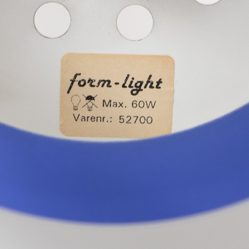 Vintage pendant lamp Form-Light, Denmark, 1980s