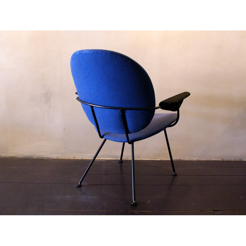 Kembo lounge armchair in metal and fabric, GISPEN - 1960s