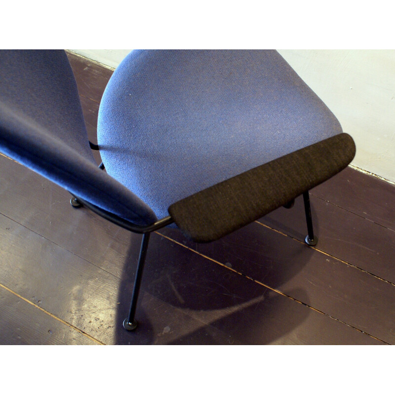 Kembo lounge armchair in metal and fabric, GISPEN - 1960s