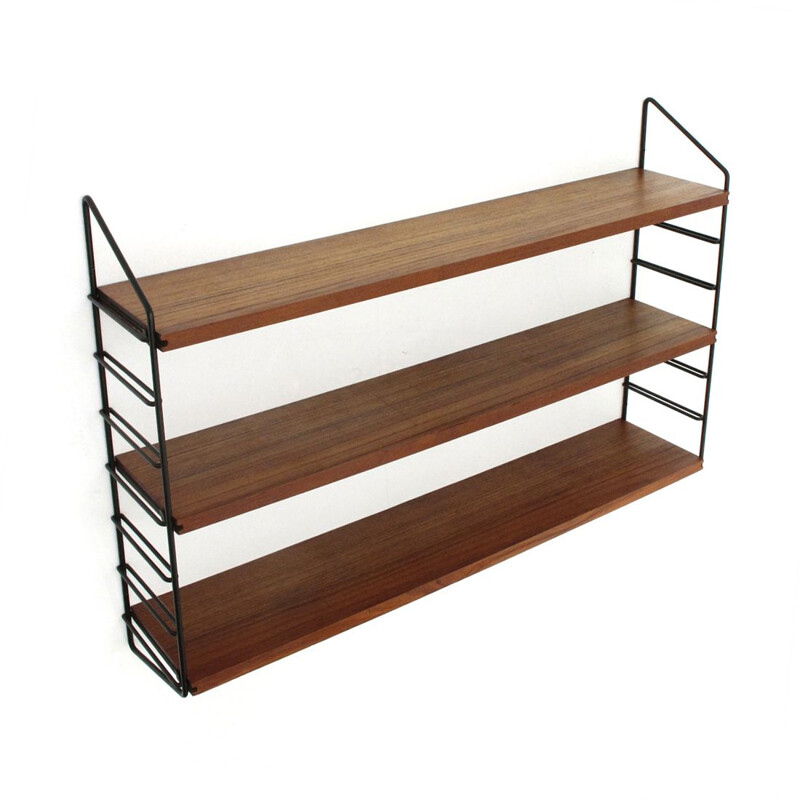 Vintage shelving unit in teak, Italy, 1960s