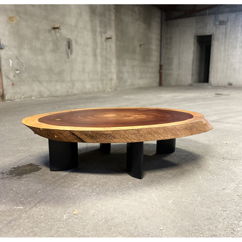 Vintage solid mahogany coffee table, 1950s