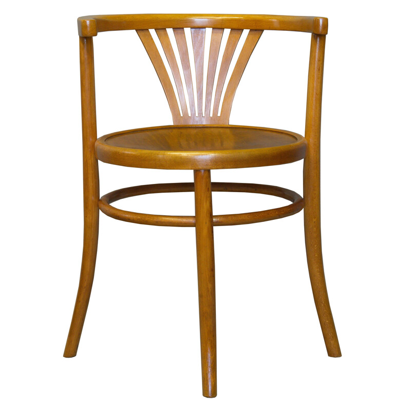 Vintage dining chair model B28 by Thonet from Fischel, 1930s