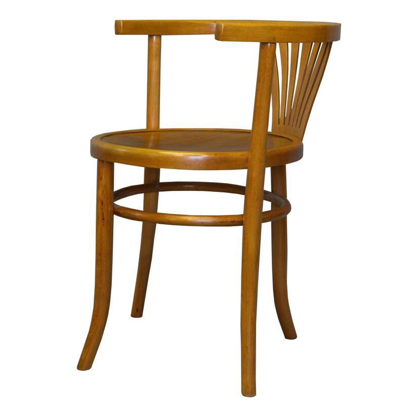 Chaise de salle repas vintage modèle B28 de Thonet par Fischel, 1930