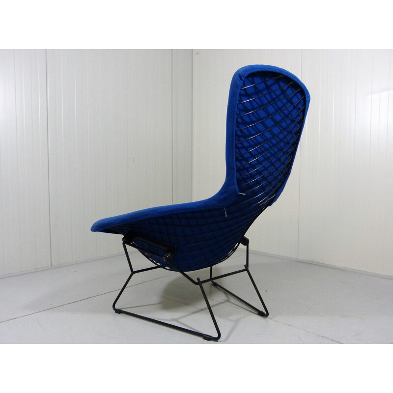 Vintage Bird Lounge Chair & Footstool by Harry Bertoia, 1980s