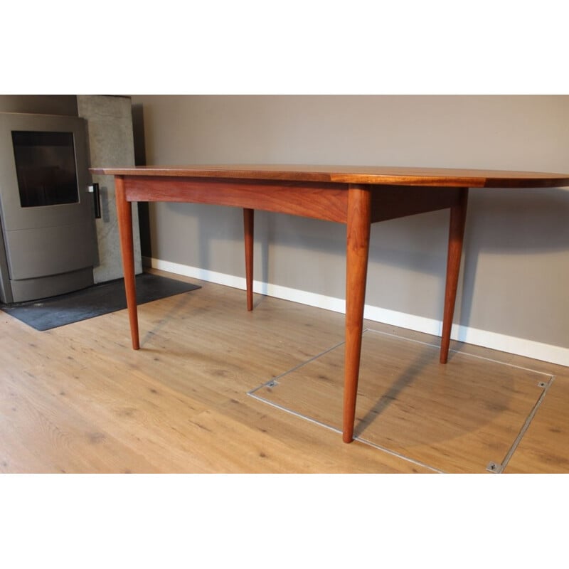 Vintage teak dining table by Frank Guille for publisher Austinsuite, 1960