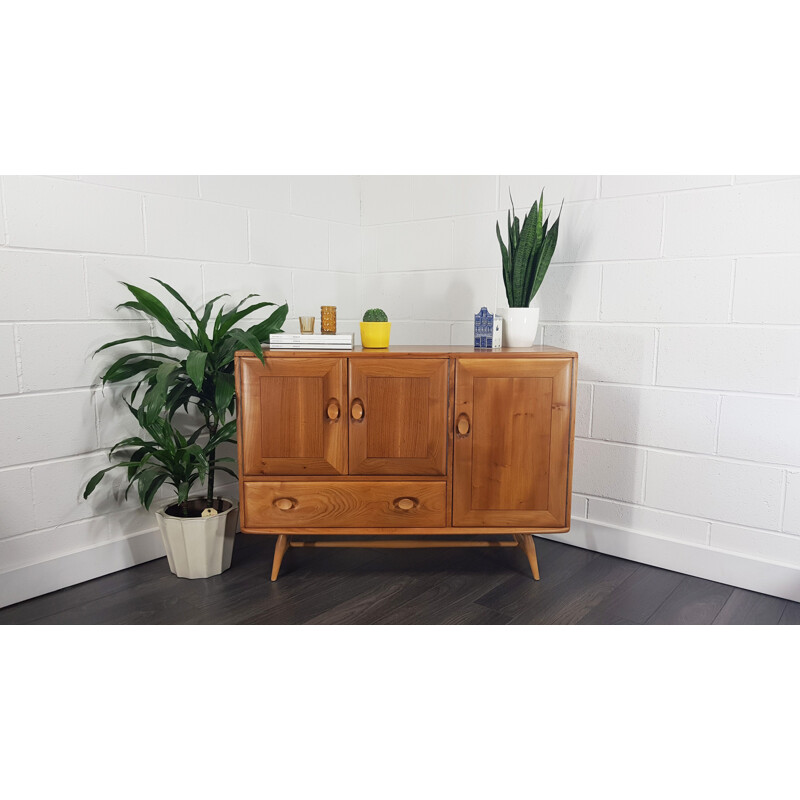 Vintage Ercol splay leg sideboard, 1970s