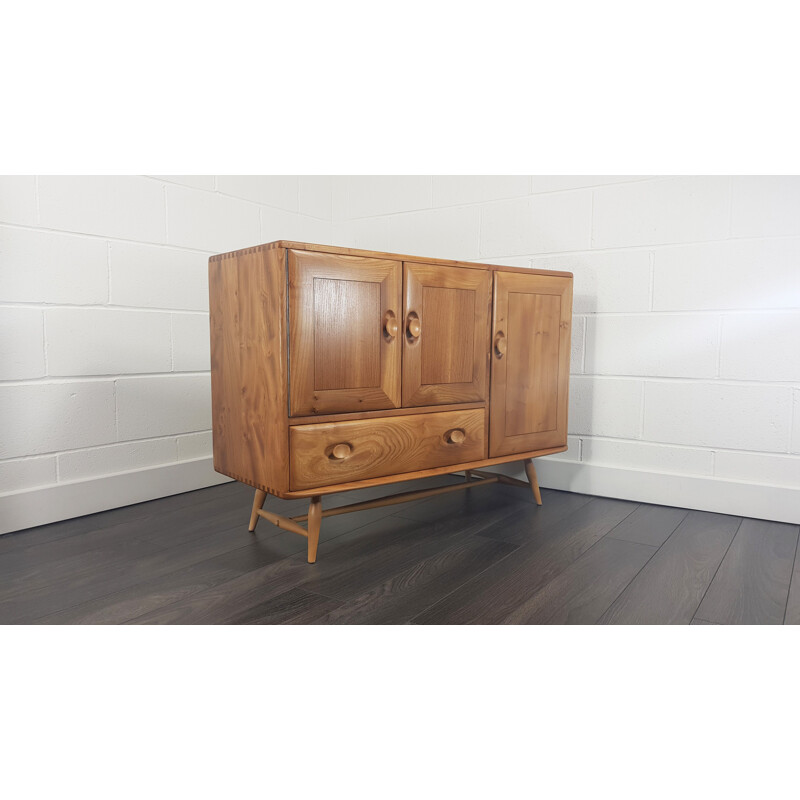 Vintage Ercol splay leg sideboard, 1970s