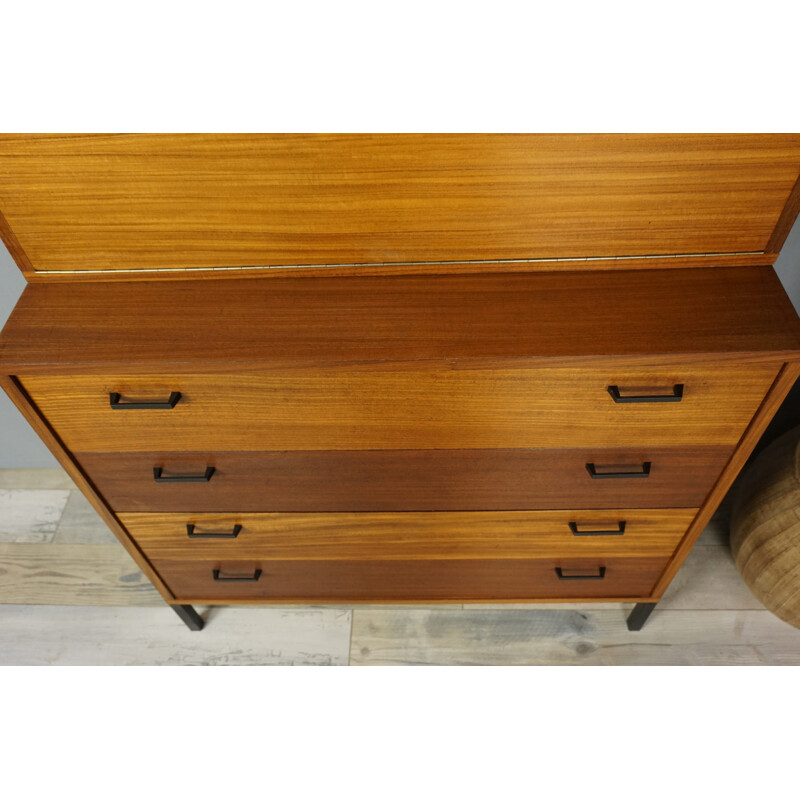 Large vintage wooden chest of drawers 1950