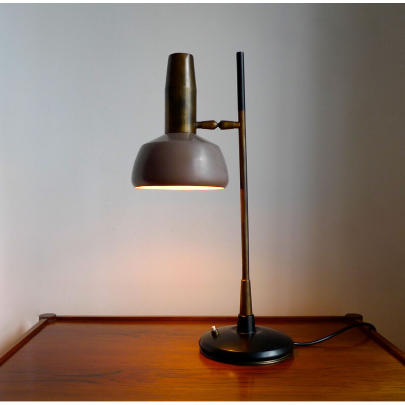 Lampe de table vintage d'Oscar Torlasco pour Lumi Milano, Italie, 1950