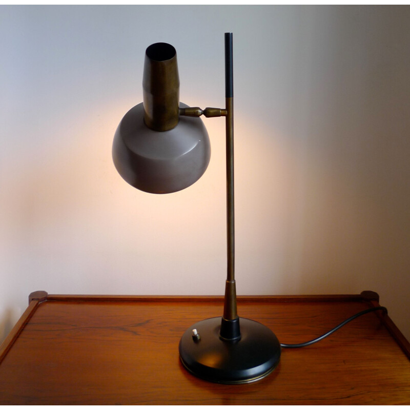 Lampe de table vintage d'Oscar Torlasco pour Lumi Milano, Italie, 1950