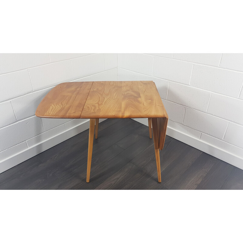 Vintage Ercol square drop leaf dining Table, 1960s