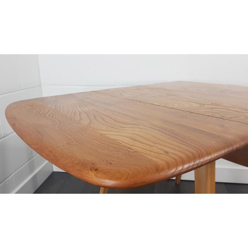 Vintage Ercol square drop leaf dining Table, 1960s