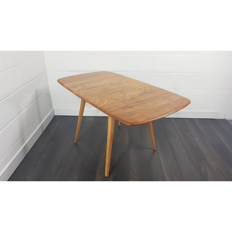 Vintage Ercol square drop leaf dining Table, 1960s