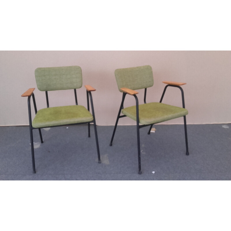 Paire de fauteuils vintage par Pierre Guariche 1950-1960