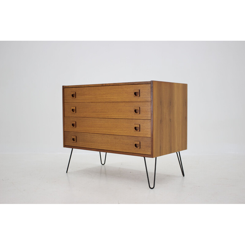 Vintage teak upcycled chest of drawers, Denmark, 1960s 