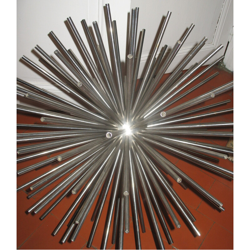 Vintage stainless steel sculpture by Curtis Jere 1970-1980