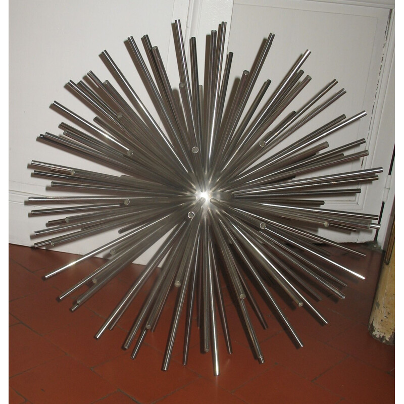 Vintage stainless steel sculpture by Curtis Jere 1970-1980