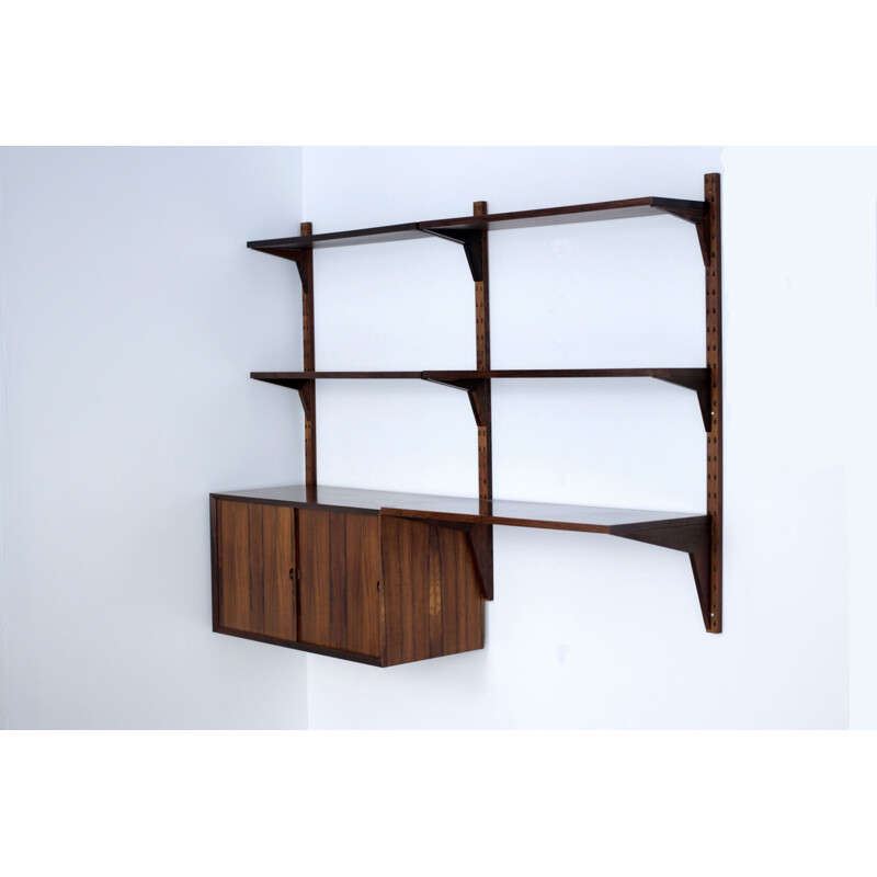 Danish wall shelf in rosewood, Poul CADOVIUS - 1960s