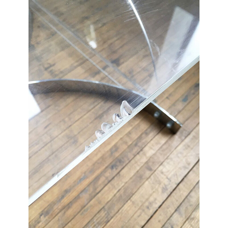 Vintage coffee table in plexiglass and transparent lucite, 1970s