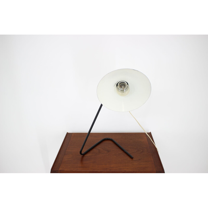 Vintage orange table lamp, Czechoslovakia, 1960