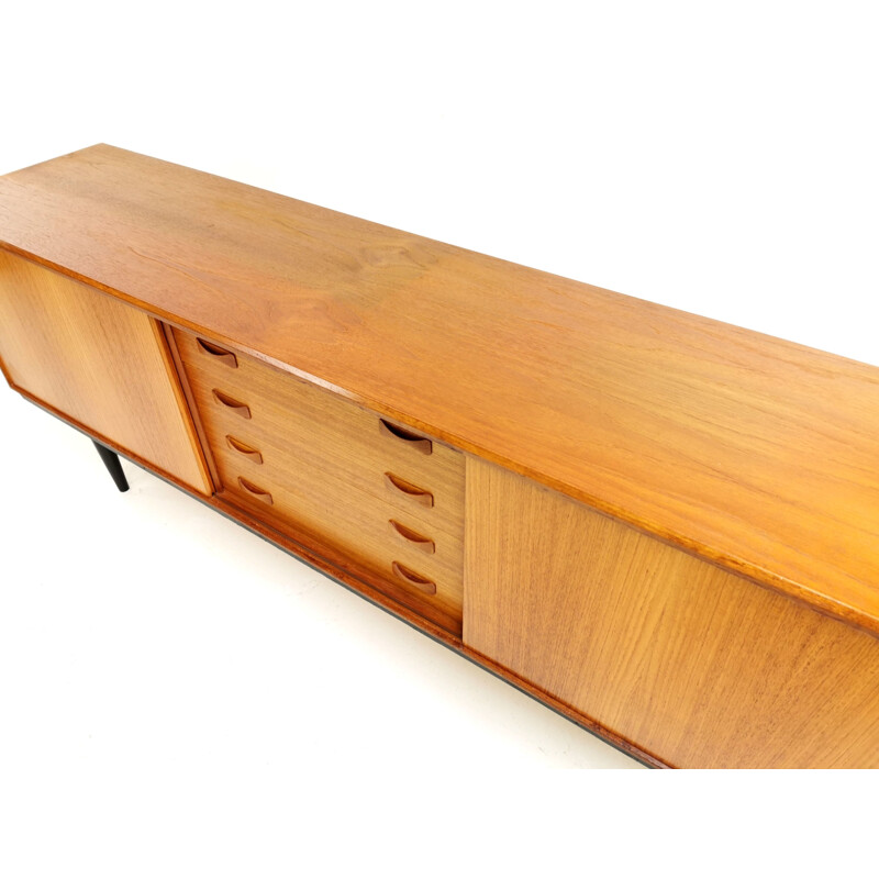 Vintage Danish teak sideboard by Clausen & Son 1960s 