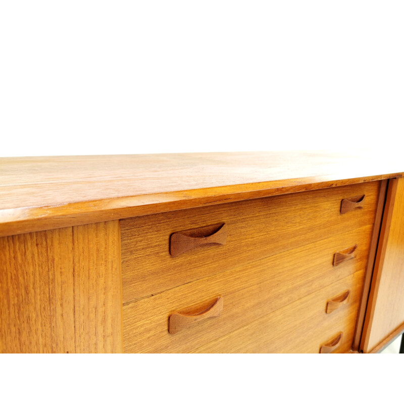 Vintage Danish teak sideboard by Clausen & Son 1960s 