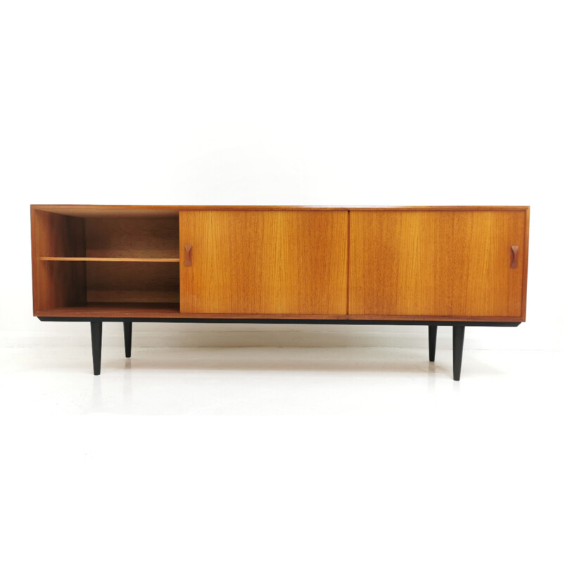 Vintage Danish teak sideboard by Clausen & Son 1960s 