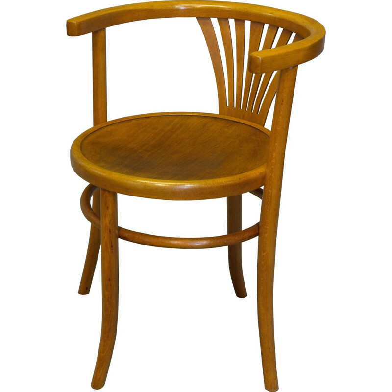 Vintage dining chair model B28 by Thonet from Fischel, 1930s