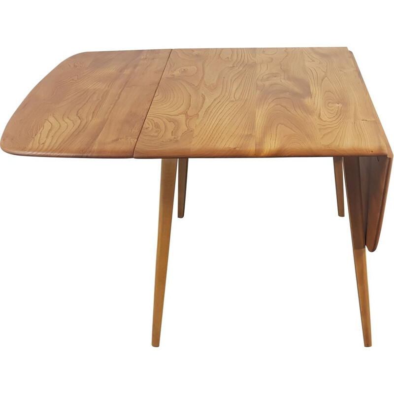 Vintage Ercol square drop leaf dining Table, 1960s