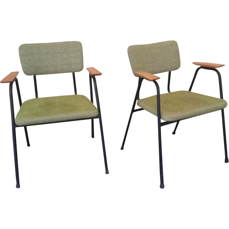 Pair of vintage armchairs by Pierre Guariche 1950-1960