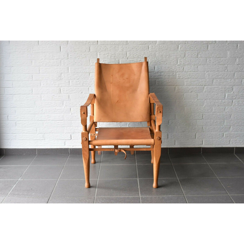 Vintage Safari armchair by Wilhelm Kienzle for Wohnbedarf, Switzerland, 1960s