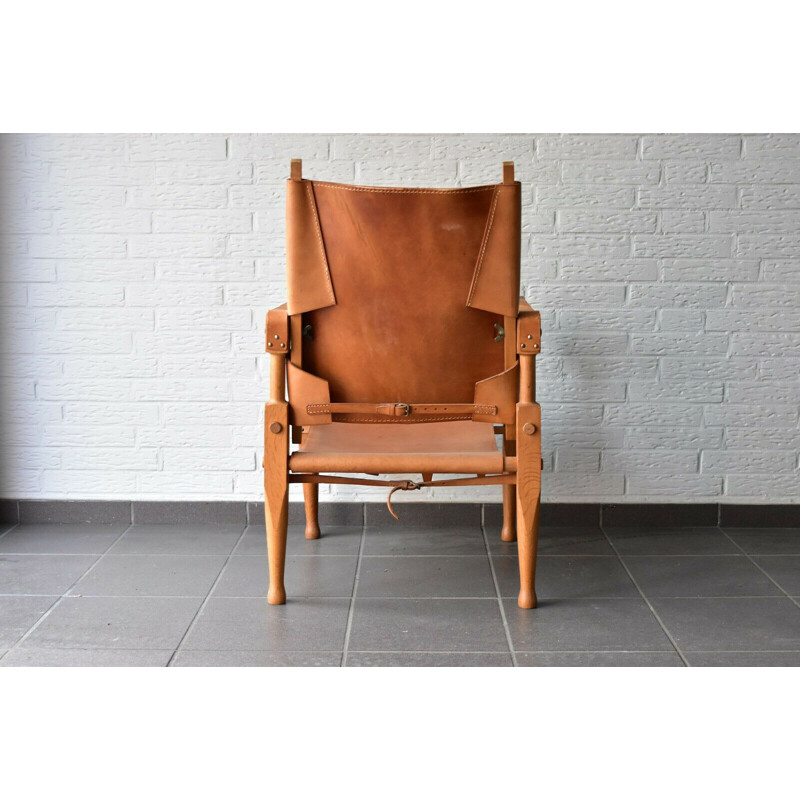 Vintage Safari armchair by Wilhelm Kienzle for Wohnbedarf, Switzerland, 1960s