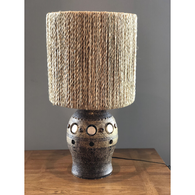 Vintage rope lamp by Georges Pelletier, 1960s