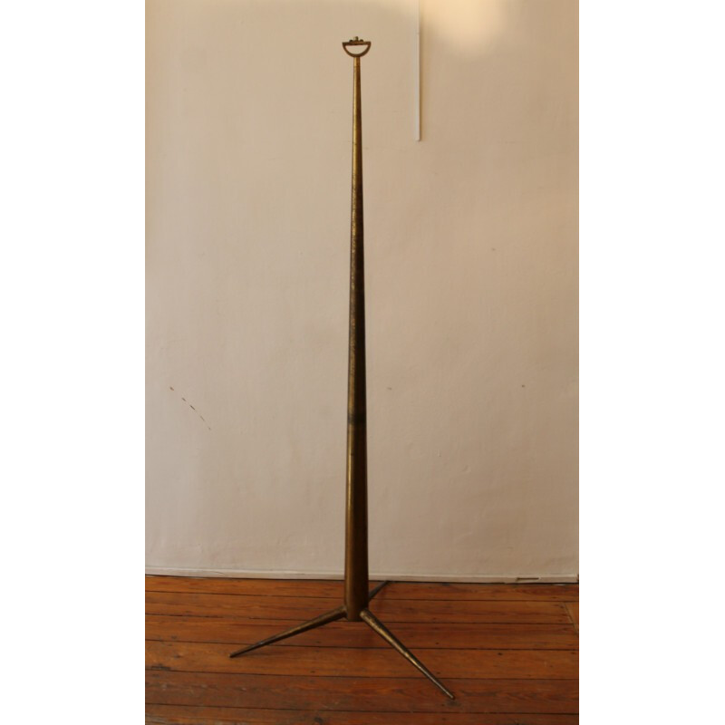 "Langui" floor lamp in bronze, Emiel VERANNEMAN - 1950