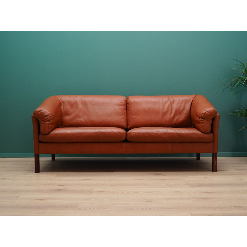 Vintage Danish Sofa in Leather, 1960