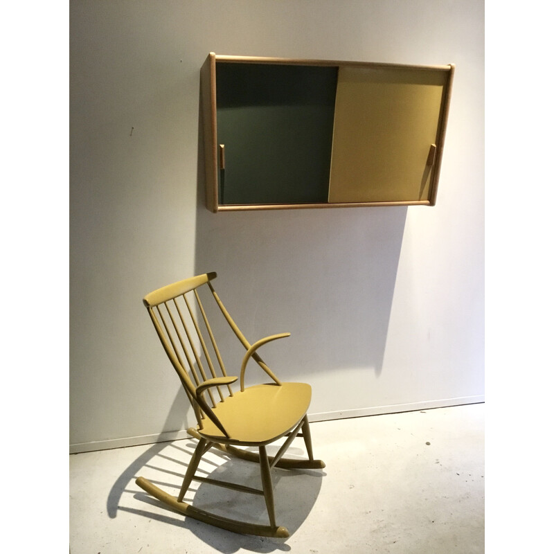 Vintage Danish Rocking Chair by Illum Wikkelsø for Niels Eilersen, 1960s