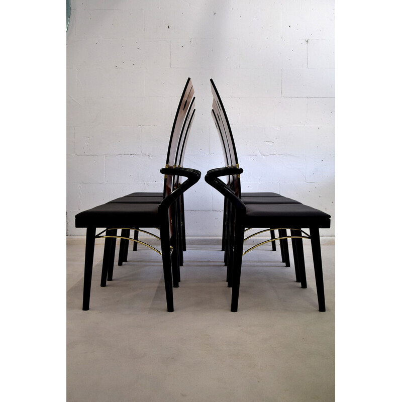Set of 6 vintage Dining Chairs by Pierre Cardin