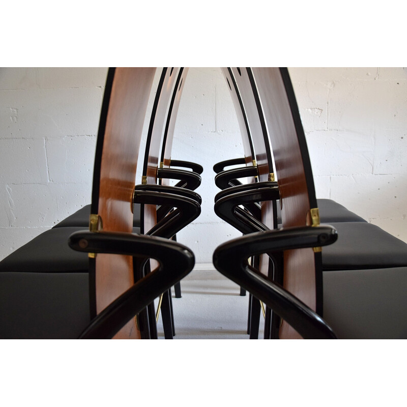 Set of 6 vintage Dining Chairs by Pierre Cardin