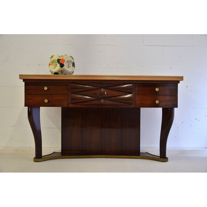 Vintage Rosewood modern sideboard by Osvaldo Borsani