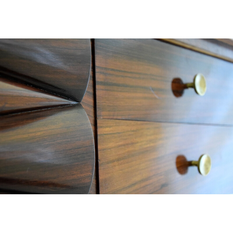 Vintage Rosewood modern sideboard by Osvaldo Borsani