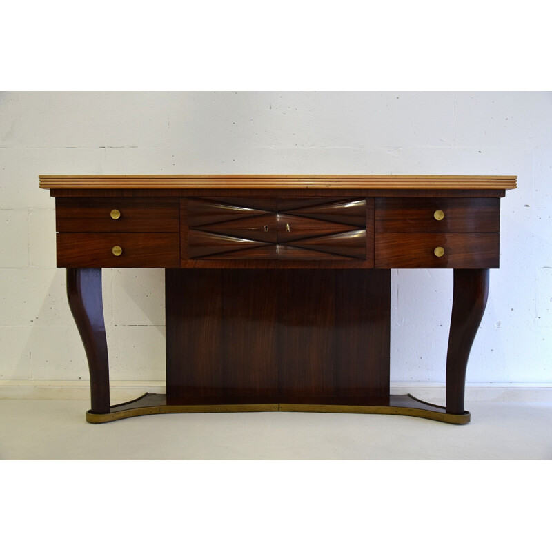 Vintage Rosewood modern sideboard by Osvaldo Borsani