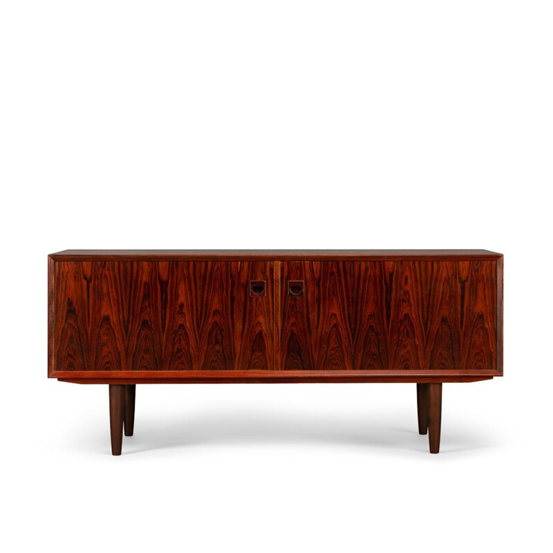 Vintage Danish Expressive Rosewood Low Sideboard by E. Brouer for Brouer Møbelfabrik, 1960s