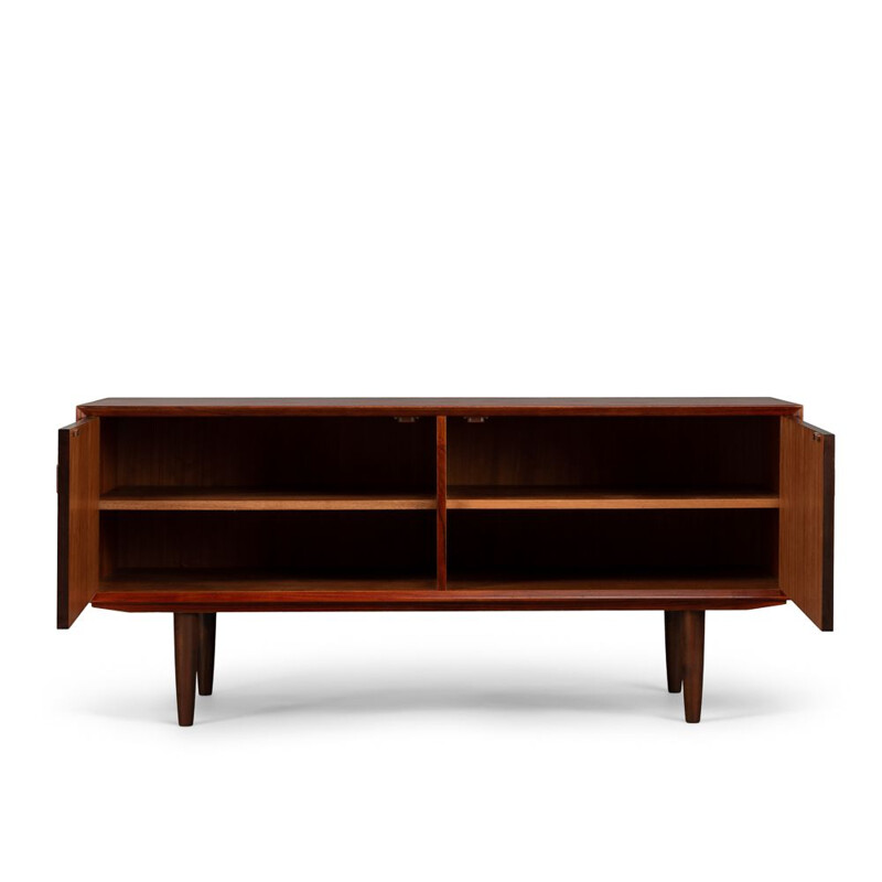 Vintage Danish Expressive Rosewood Low Sideboard by E. Brouer for Brouer Møbelfabrik, 1960s