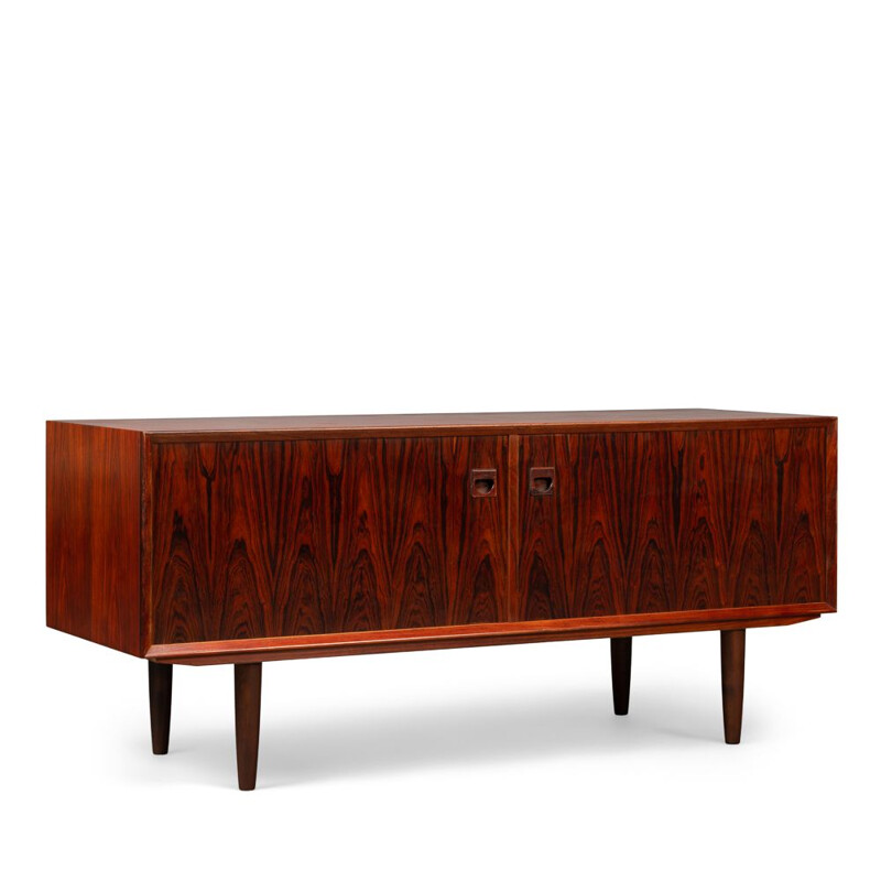 Vintage Danish Expressive Rosewood Low Sideboard by E. Brouer for Brouer Møbelfabrik, 1960s