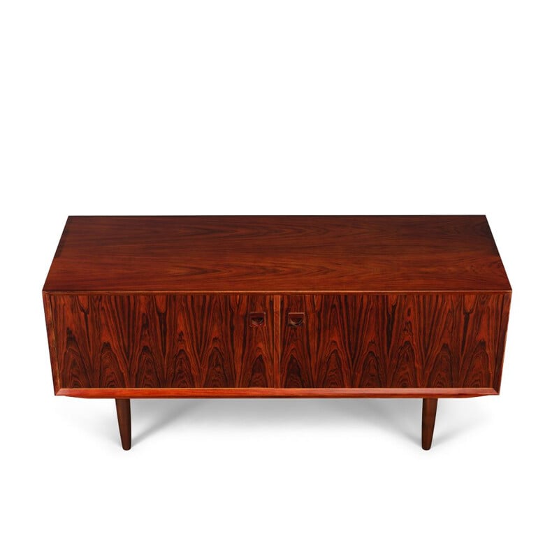 Vintage Danish Expressive Rosewood Low Sideboard by E. Brouer for Brouer Møbelfabrik, 1960s