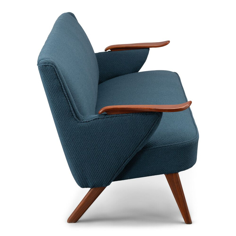 Canapé bleu danois vintage de Johannes Andersen pour CFC Silkeborg, 1960